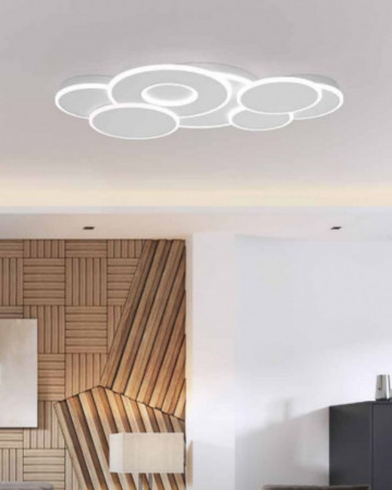 Plafoniera LED 98W, 86 x 50 cm, Alb, Belinus, Kelektron - Img 3