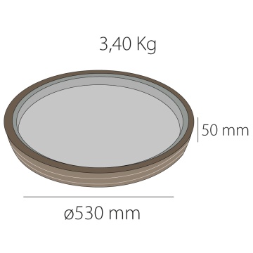 Plafoniera LED Albanel, 90W, 3150 lm, Auriu Roz Periat, Kelektron – fotografie secundară a produsului