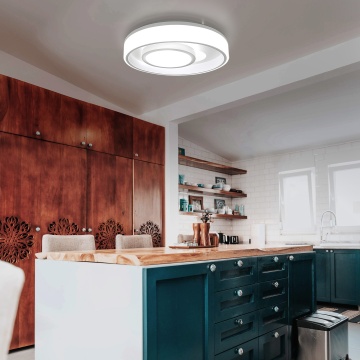 Plafoniera LED Lara, 80W, 3600 lm, Alb, Kelektron - Img 2