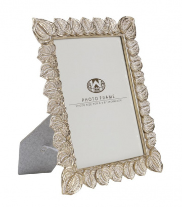 Rama foto aurie din sticla si rasina, 20,5 x 2 x 26 cm, Anthurium Mauro Ferreti