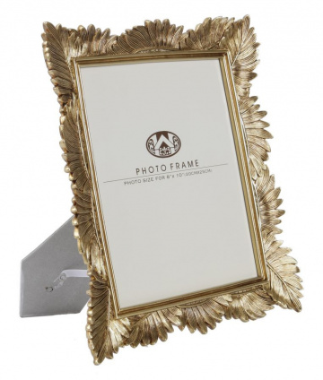 Rama foto aurie din sticla si rasina, 28,5 x 3 x 34 cm, Olly Mauro Ferreti