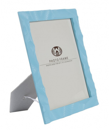Rama foto bleu din sticla si rasina, 25 x 2 x 30 cm, Light Mauro Ferreti