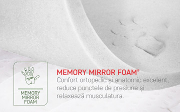 Saltea ortopedica, Deluxe Memory Pocket, 140x200 cm - Img 5