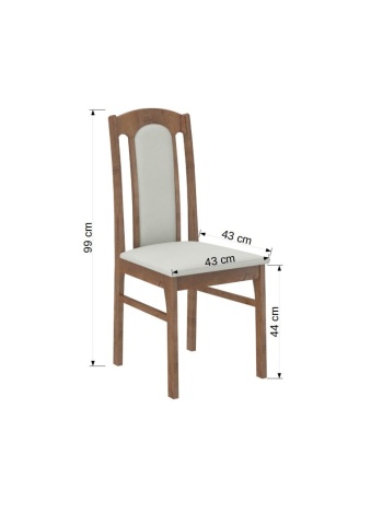 Scaun tapitat, din lemn, K1, ADRK Furniture – cadru alternativ al produsului