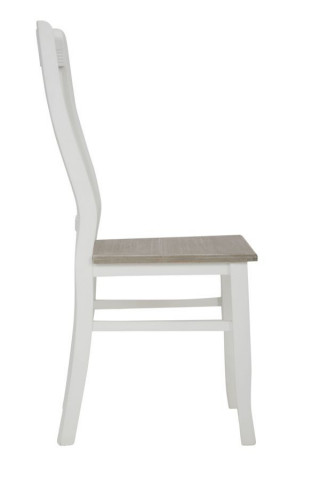 Set 2 scaune dining albe din MDF si lemn de Paulownia, 48 x 43 x 93 cm, Tolone Mauro Ferreti - Img 3