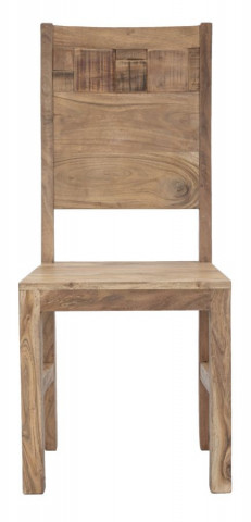 Set 2 scaune dining maro din lemn de acacia, 45 x 45 x 100 cm, Mumbai Mauro Ferreti - Img 2