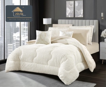 Set Pat 6 Piese Catifea & Blăniță Artificială Ivory | Pilota Dublă Reversibilă | Jo-Jo Home