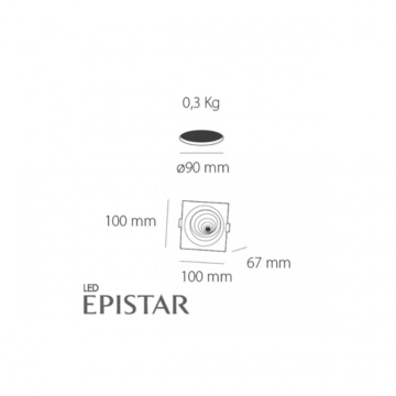Spot incastrat COB Essential SC, alb, inclinabil, Max 9W, lumina neutra, Kelektron – cadru suplimentar de prezentare