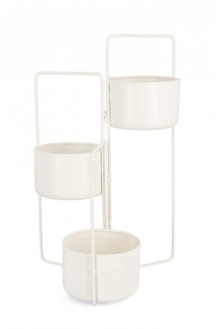 Suport ghivece, alb, 45x68 cm, Keyra, Yes