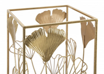 Suport umbrele auriu din metal, 22,5x22,5x48,5 cm, Gold Leaf Mauro Ferretti - Img 2