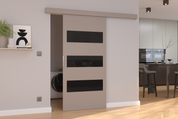 Ușă glisantă montată pe perete ARES – 76x205 cm – Cașmir - Img 2