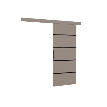 Ușă glisantă montată pe perete MUSCHU – 96x205 cm – Cașmir