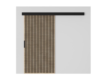 Ușă glisantă Perion – 106x1.6x205 cm – Sonoma / Negru