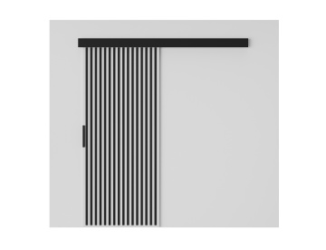 Ușă glisantă Perion – 86x1.6x205 cm – Alb / Negru