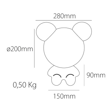 Aplica LED 11W, 17,2 x 15 cm, Alb, Mousy, Kelektron - Img 5