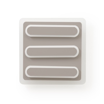 Aplica LED Retro Square 40W, Greige, dimabila, Kelektron