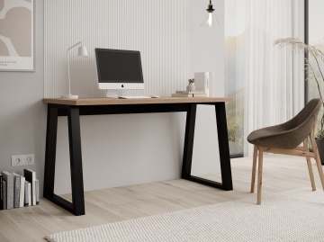 Birou IWO – 135x65x75.2 cm – Stejar Artisan / Negru – imagine de produs din seria de prezentare