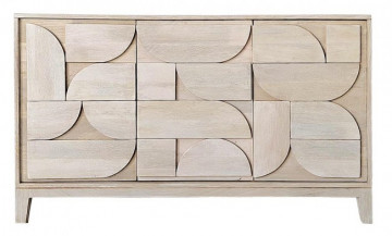 Bufet finisaj natural din lemn de Mango, 145x42x85 cm, Archita Bizzotto - Img 2