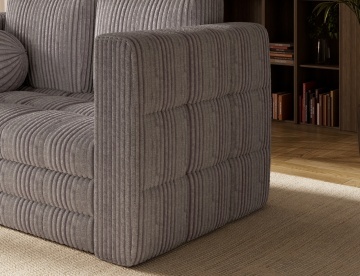 Canapea Kastol , light gri velour extensibil, 137x71x74 cm – Modullo 04 - Img 10