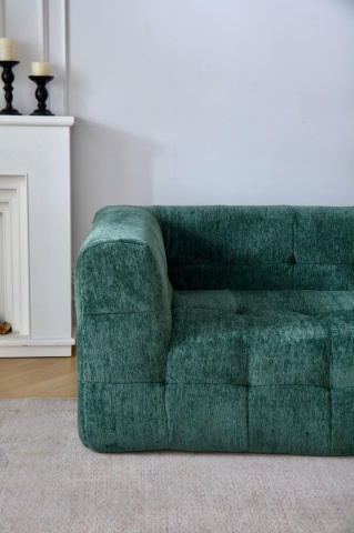 Brat canapea verde memory foam premium high density