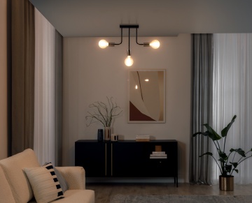 Candelabre Indigeo – Negru – cadru de prezentare secundar