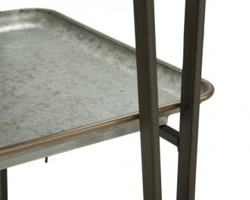 Carucior pentru servire din metal, 80 x 46 x 100,5 cm, Industry Mauro Ferreti - Img 6