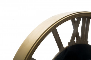 Ceas decorativ auriu/negru din metal si MDF, ∅ 60 cm, New Era Mauro Ferretti - Img 4