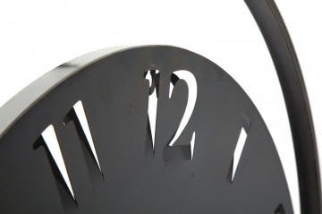 Ceas decorativ negru din metal, ∅ 60 cm, Circle Mauro Ferretti - Img 3