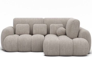 Colțar Cozion extensibil, 267x165x105 cm, orientare dreapta – Modullo 01