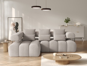 Colțar extensibil electric ELTAP Levvi Stânga 260x184 cm | Funcție pat 110x187 | Design modern premium - Img 4