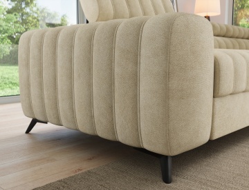 Colțar Kanedo extensibil, 269x204x86 cm, orientare dreapta – Aura 18 – fotografie de produs pe fundal neutru