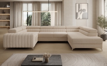 Colțar Louis extensibil, 347x202x92 cm, orientare dreapta – Jarell 18 – imagine comercială suplimentară