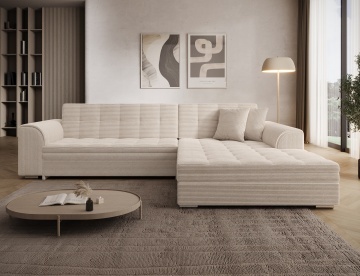 Colțar Sorento extensibil, 296x194x78 cm, orientare dreapta – Jarell 18 – cadru vizual suplimentar al produsului