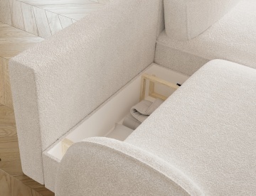 Colțar Tesalia extensibil, 247x150x93 cm, orientare dreapta – Royal 01 - Img 8