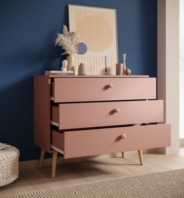 Comodă cu trei sertare, Beni, ADRK Furniture - Img 6
