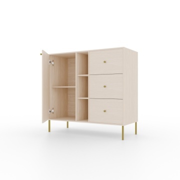 Comodă cu usa si trei sertare, 100x41x95 cm, Tili System. ADRK Furniture – imagine alternativă de prezentare