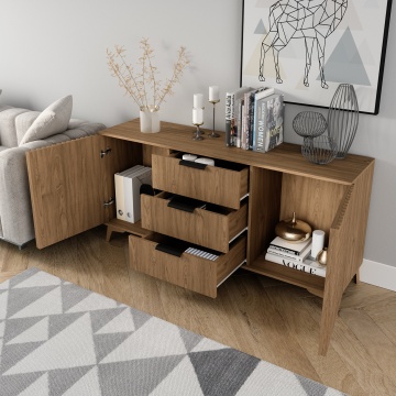 Comodă Entsian 150 Chest of drawer Artisan Oak, 150x40x72 cm - Img 9