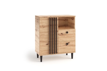 Comodă LIVIA 01 – 80x40x92.5 cm – Stejar Artisan - Img 7