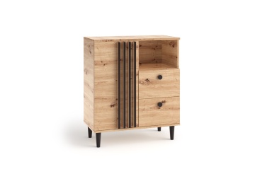 Comodă LIVIA 01 – 80x40x92.5 cm – Stejar Artisan