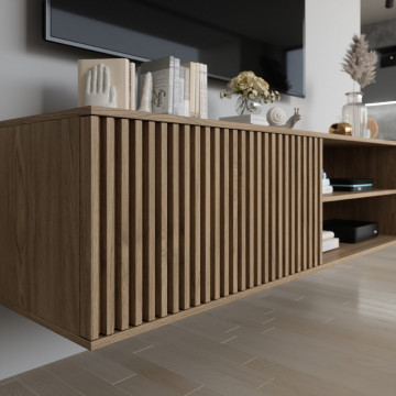 Comodă TV Entsian 150 wall-mounted Media cabinet Artisan Oak - Img 6