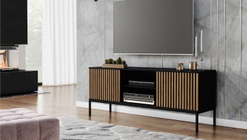 Comodă TV Meorati 150 Media cabinet negru – Negru - Img 10