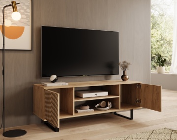 Comodă TV TV Lorello Herringbone cm – 135x40x49 cm – Oak Craft – prezentare comercială suplimentară
