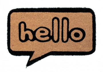 Covoras de intrare din fibre de Cocos, 60x40 cm, Hello Bizzotto