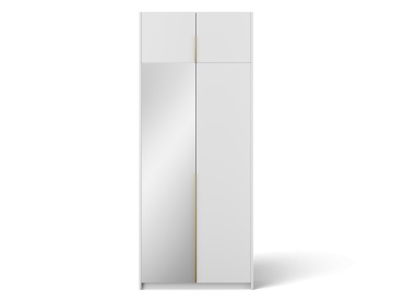 Dulap Alera II with top extension – Hinged – cu oglindă – 100x58x250 cm – Alb – Alera II with top extension – Hinged Dulap – Varianta 1