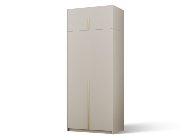 Dulap Bregma II cu uși batante și extensie superioară – 4 uși – 100x58x250 cm – Cașmir – Varianta 2 - Img 2