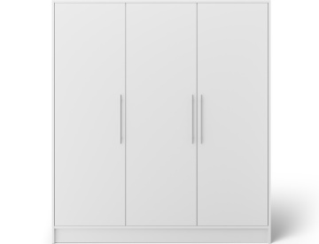 Dulap cu 3 usi Alarica 180x60x200 cm – Alb – prezentare suplimentară a produsului