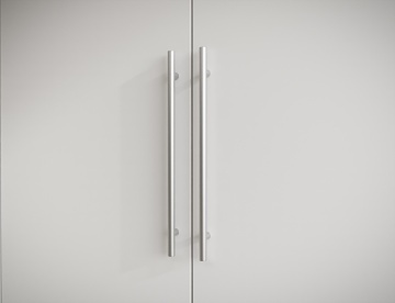 Dulap cu 3 usi Alarica 180x60x200 cm – Alb – fotografie de produs din catalog