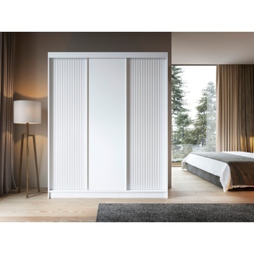 Dulap cu uși glisante Biancco III, 180x60x220 cm – Alb – prezentare alternativă a produsului