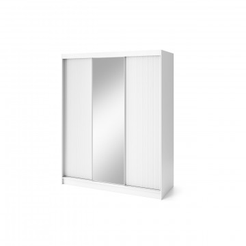 Dulap cu uși glisante Biancco III, 180x60x220 cm – Alb