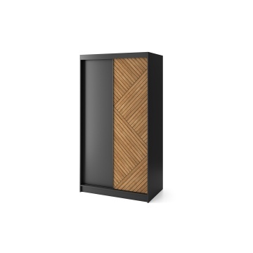 Dulap cu uși glisante Marrphy II, 120x60x220 cm – Lemn – cadru alternativ al produsului